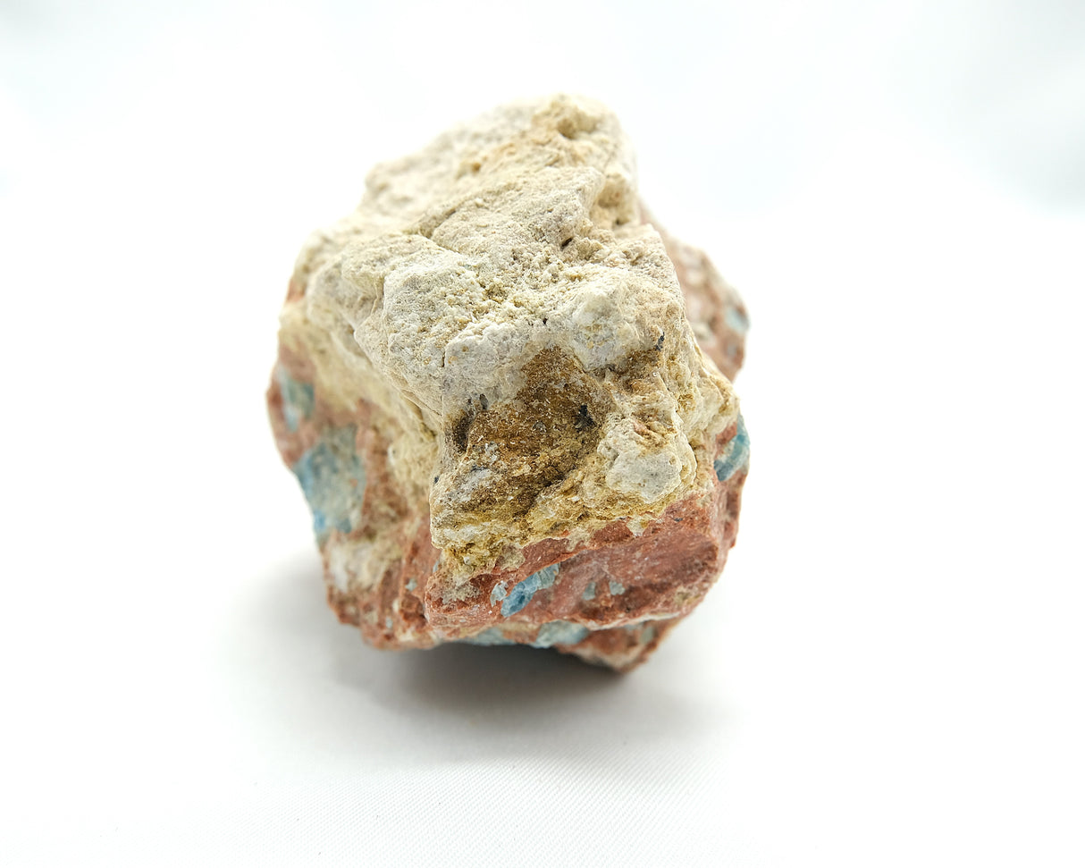 Raw Orange Calcite with Blue Apatite 06 | Ethically Sourced in Brazil