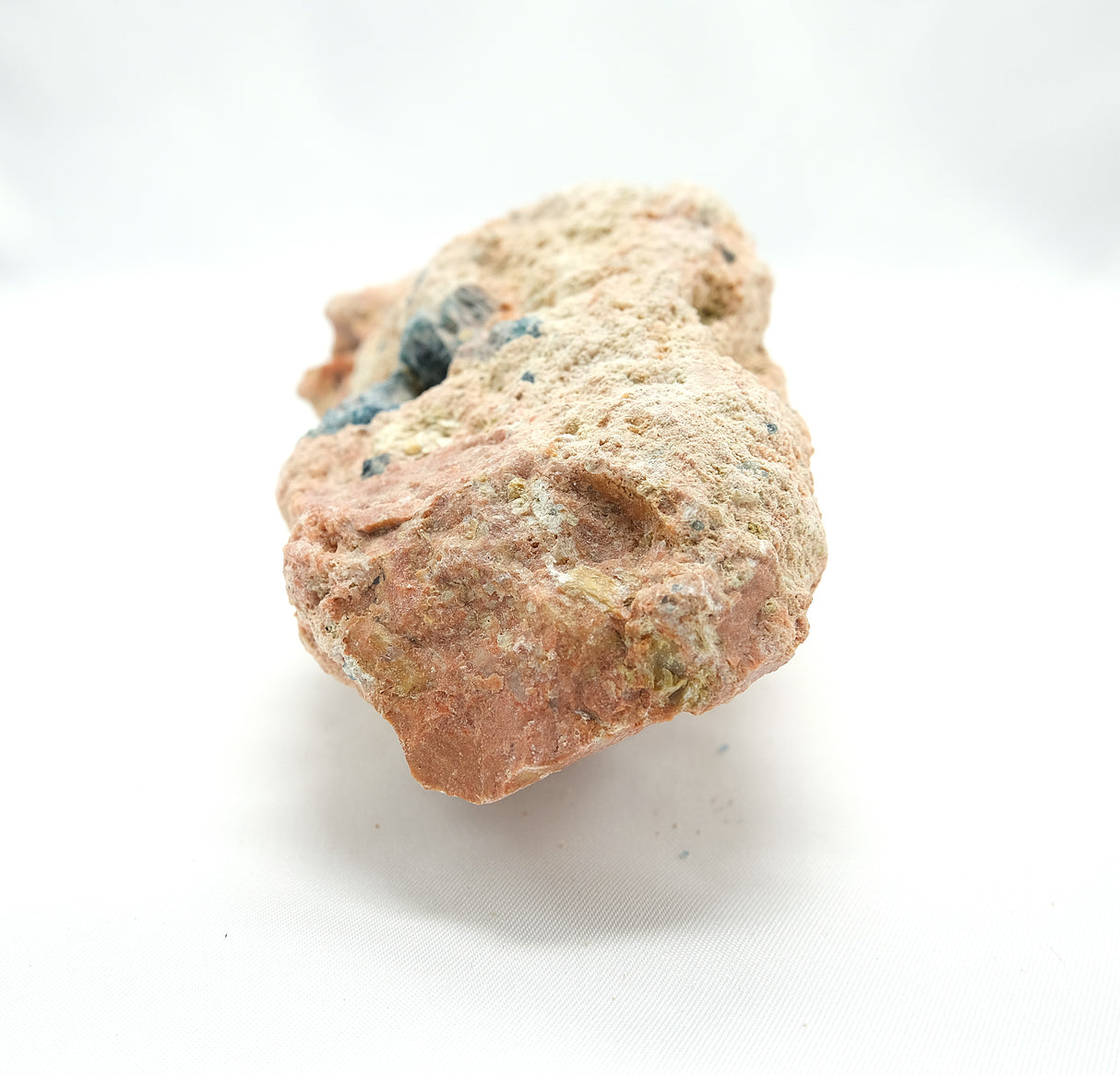 Raw Orange Calcite with Blue Apatite 09 | Ethically Sourced in Brazil