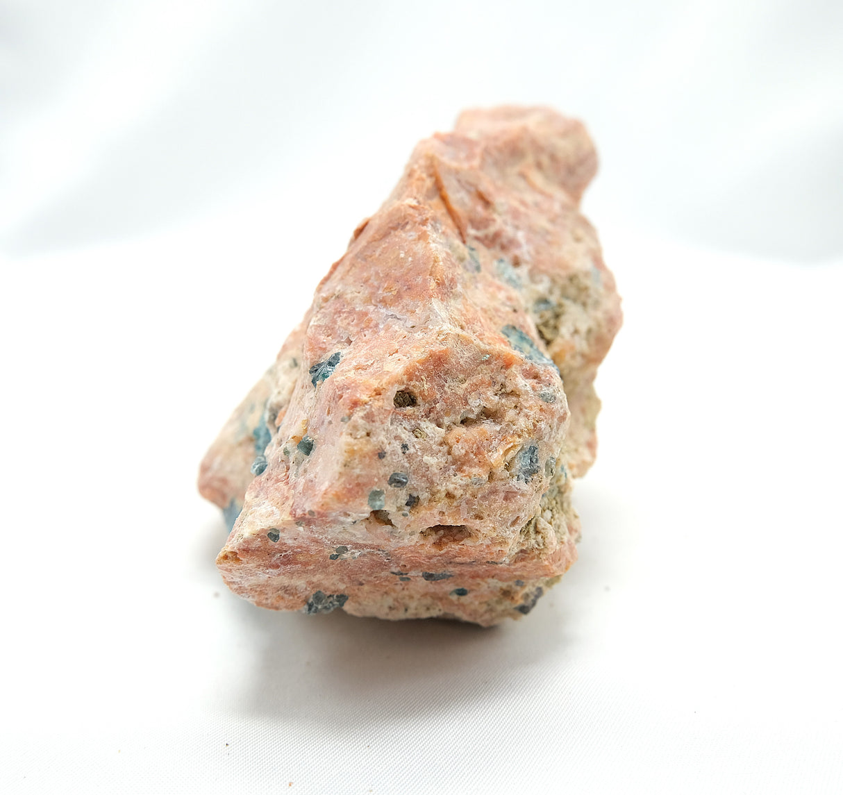 Raw Orange Calcite with Blue Apatite 14 | Ethically Sourced in Brazil