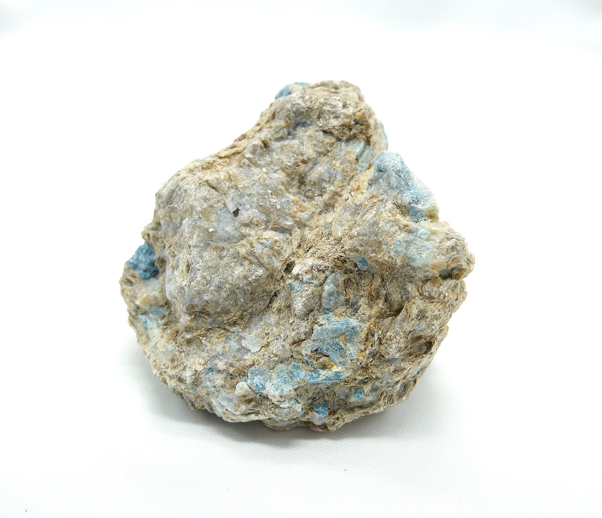 Orange Calcite with Blue Apatite and Quartz Rough 07 | Ethically Sourced in Brazil