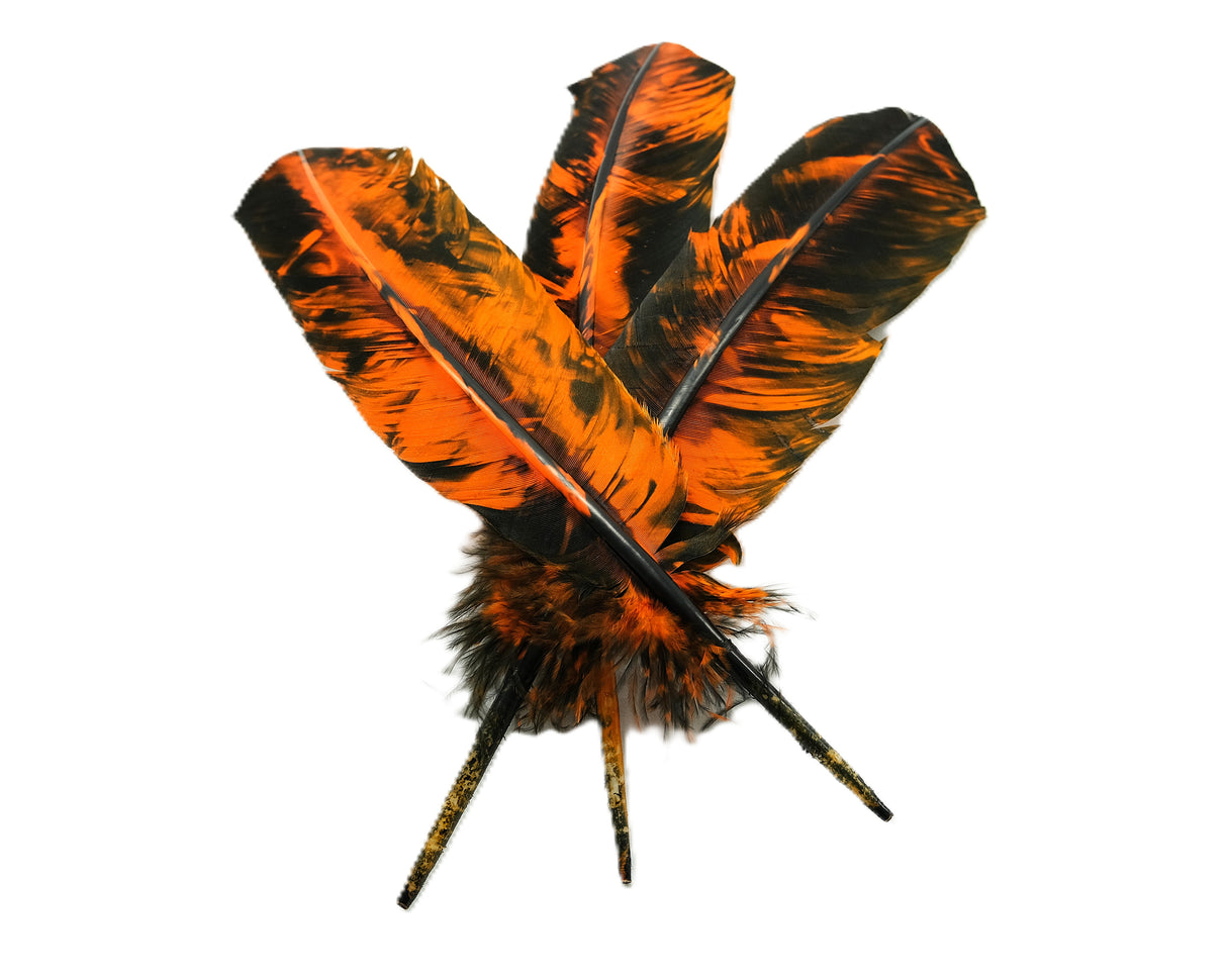 Black and Red or Black and Orange Feathers | For Crafts | Smudging Feathers