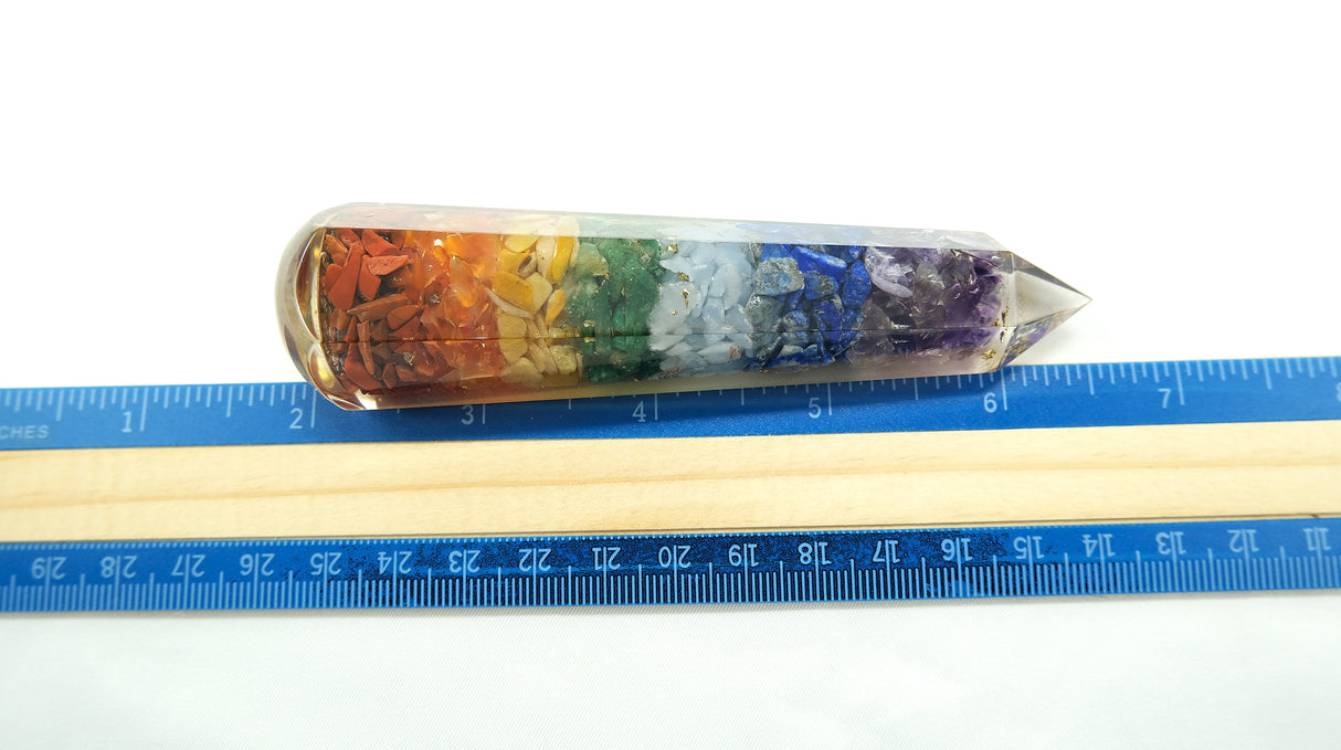 Orgone Flower OF Life Massager Wand 4 -4.5 Inches