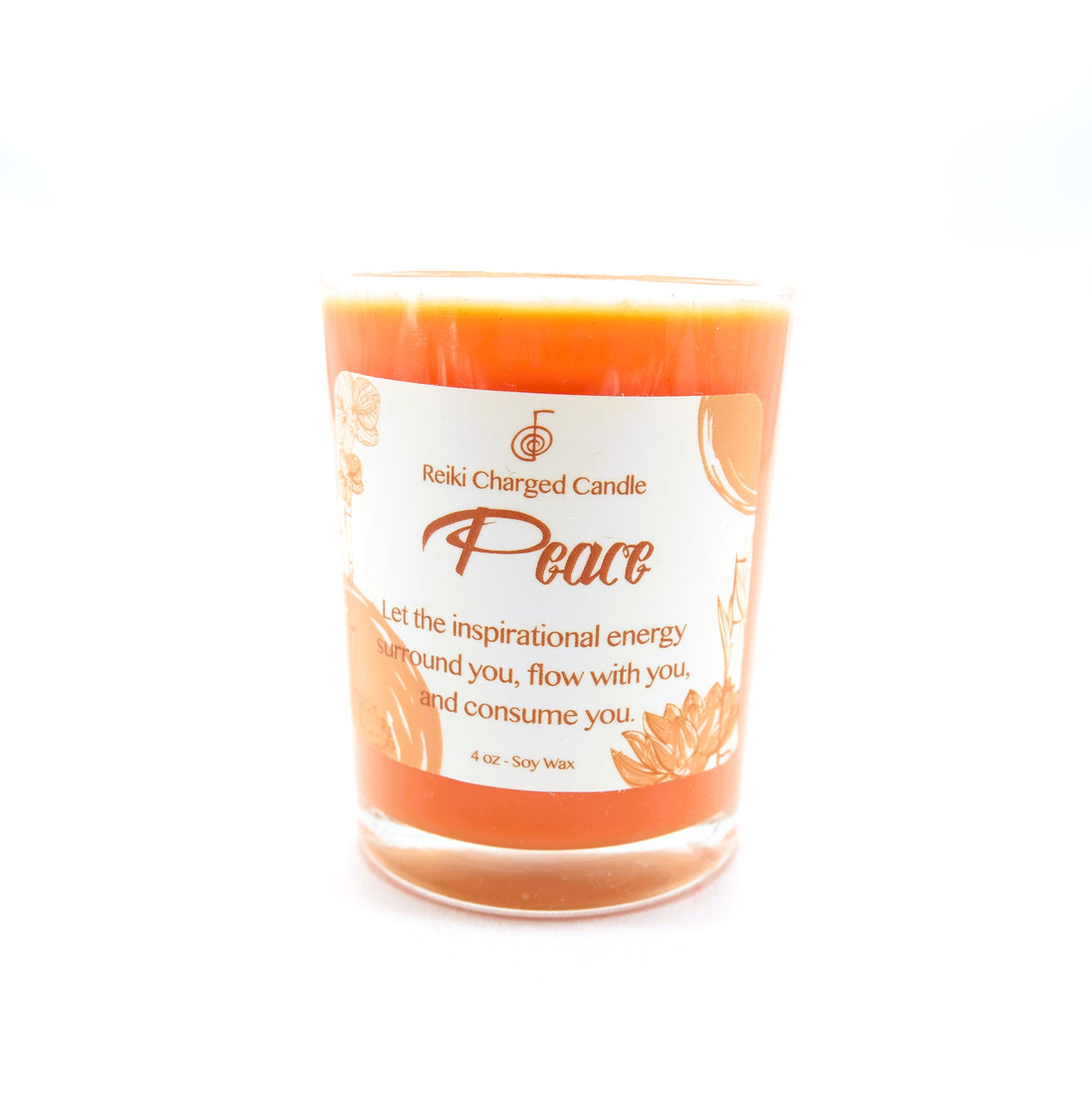 Peace Reiki Charged Intention Candle | Vegan | Soy Candles