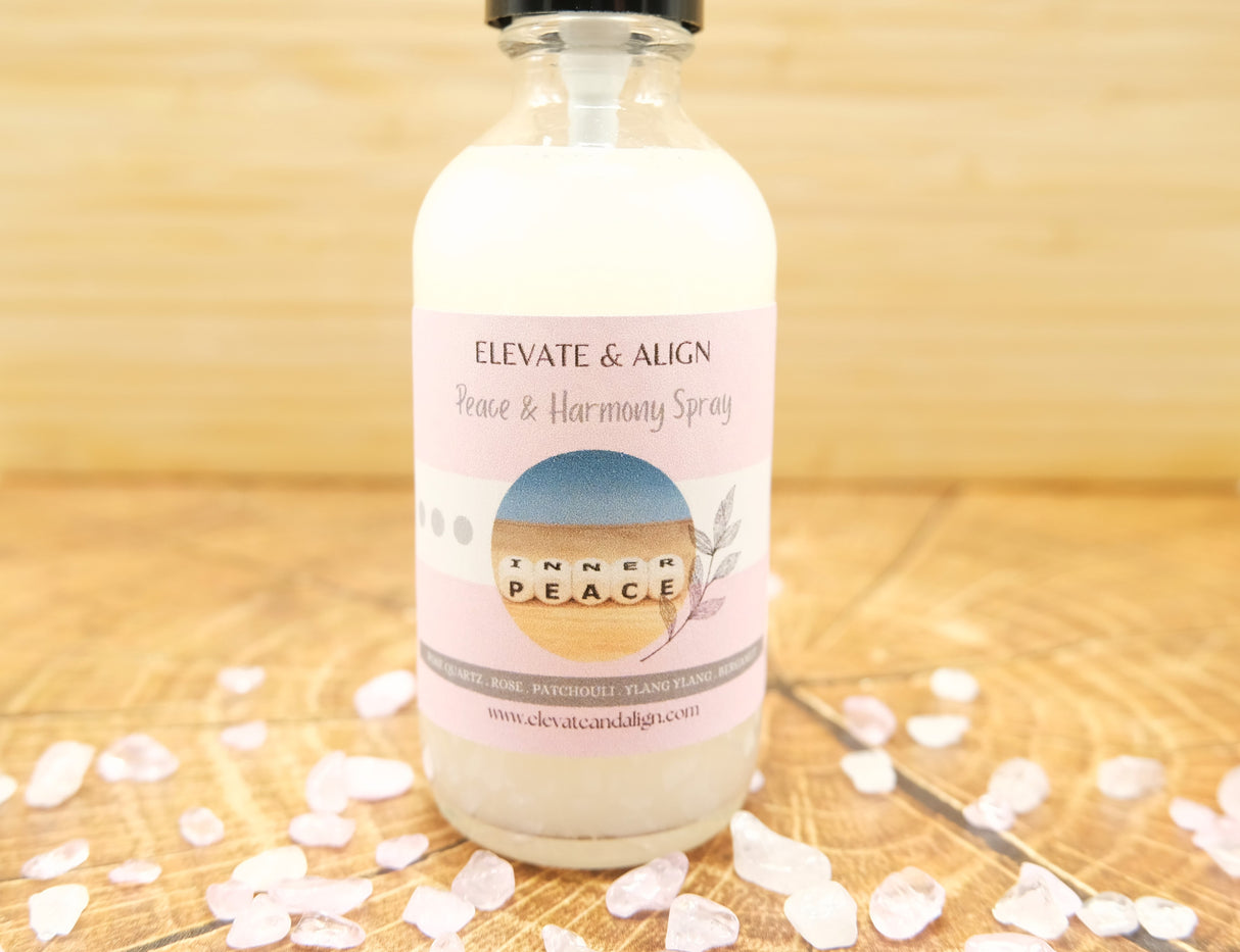Peace and Harmony Intention Crystal Perfume Spray | Ritual Spray | With Rose Quartz Crystals | Smudge Spray | Reiki Charged