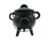 Mini Cast Iron Cauldron | Pentacle, Triple Moon, or Plain | Various Sizes