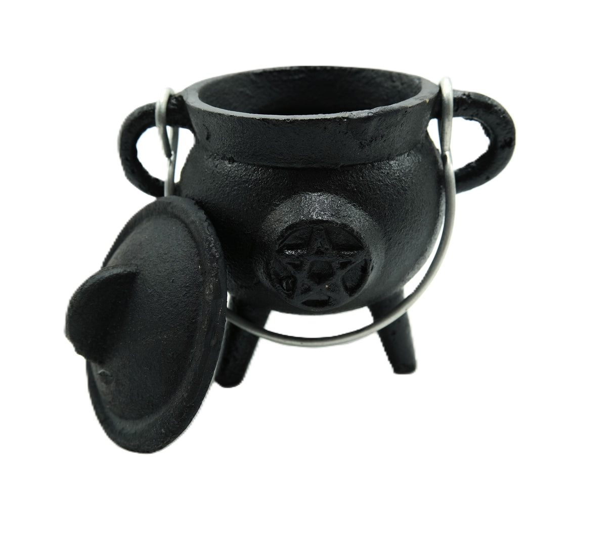 Mini Cast Iron Cauldron | Pentacle, Triple Moon, or Plain | Various Sizes