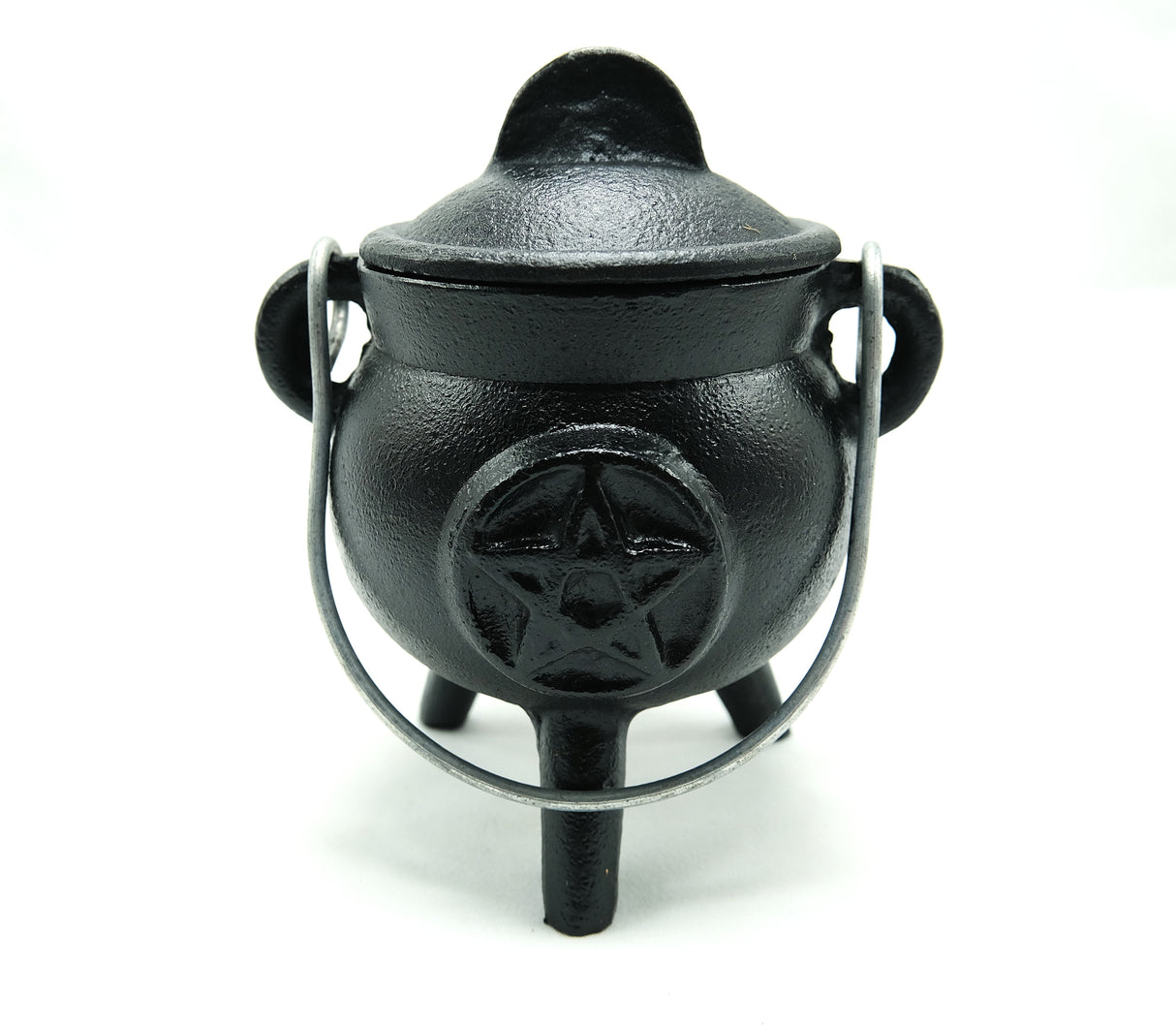 Pentacle Cast Iron Mini Cauldron 3 Inch