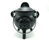 Pentacle Cast Iron Mini Cauldron 3 Inch