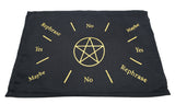 Gold Pentacle Pendulum Mat 11.5 x 7 Cotton