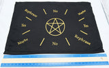 Gold Pentacle Pendulum Mat 11.5 x 7 Cotton