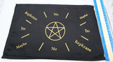 Gold Pentacle Pendulum Mat 11.5 x 7 Cotton