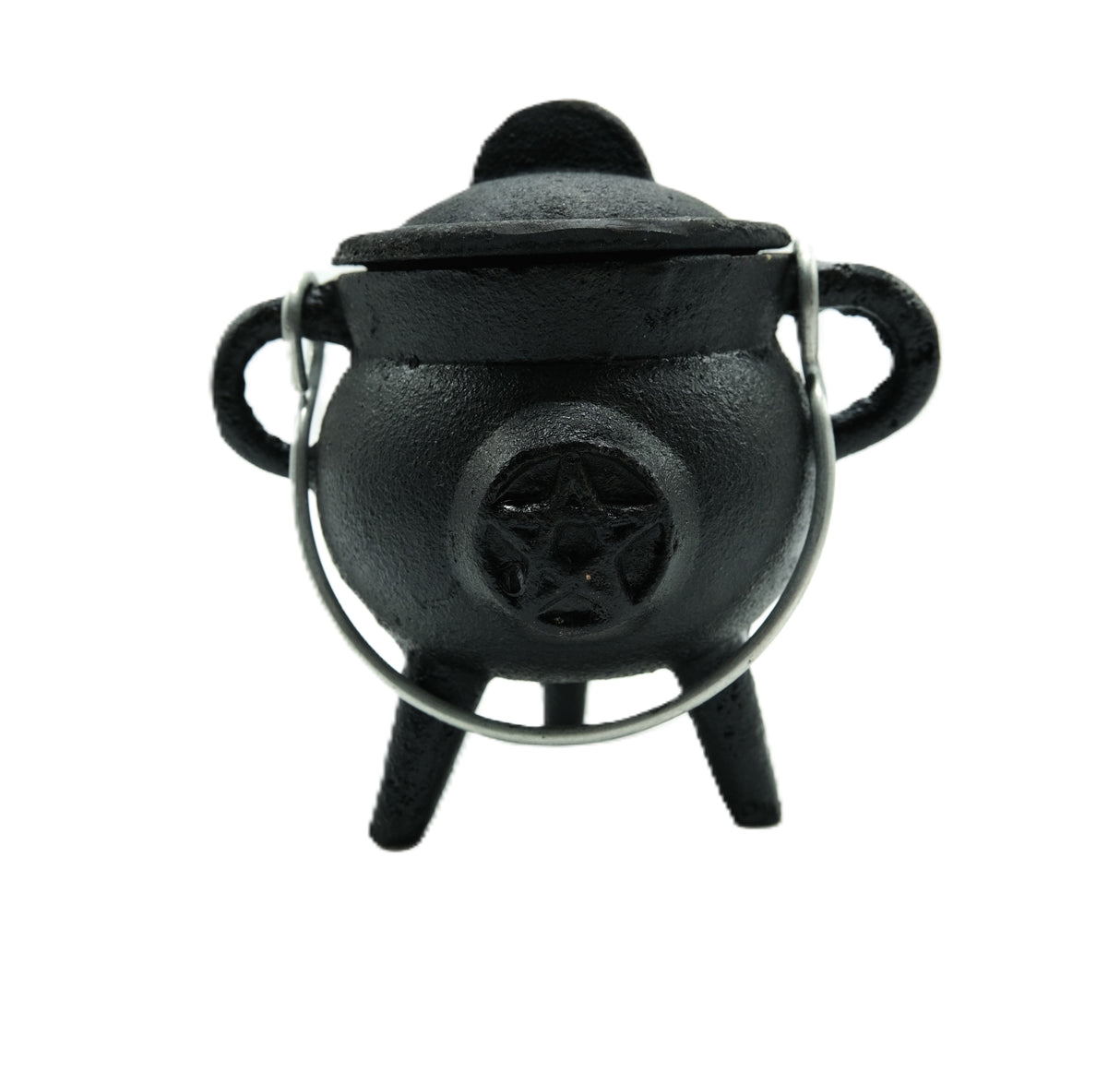 Mini Cast Iron Cauldron | Pentacle, Triple Moon, or Plain | Various Sizes
