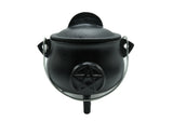 Mini Cast Iron Cauldron | Pentacle, Triple Moon, or Plain | Various Sizes