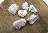 Raw Pink Tourmaline With Quartz AA | Ethically Sourced From Brazil