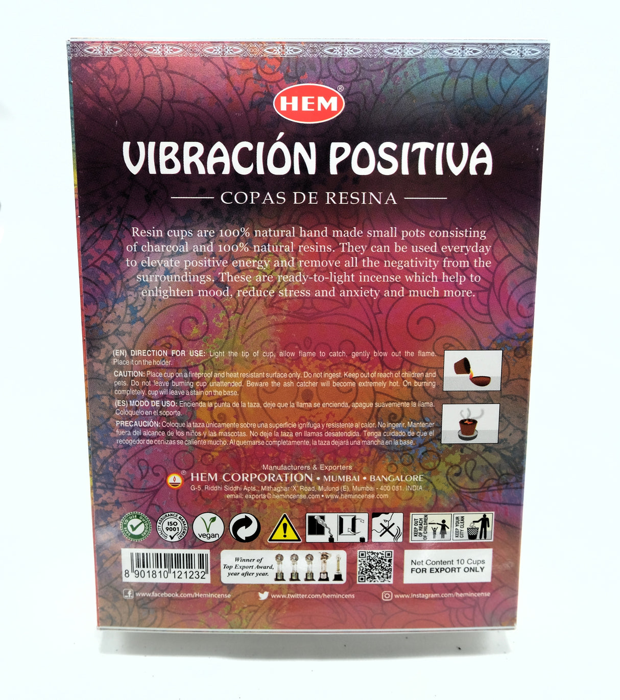 Hem Incense Resin Cups - Benzoin, Damar, 7 Powers, Pure House, And More