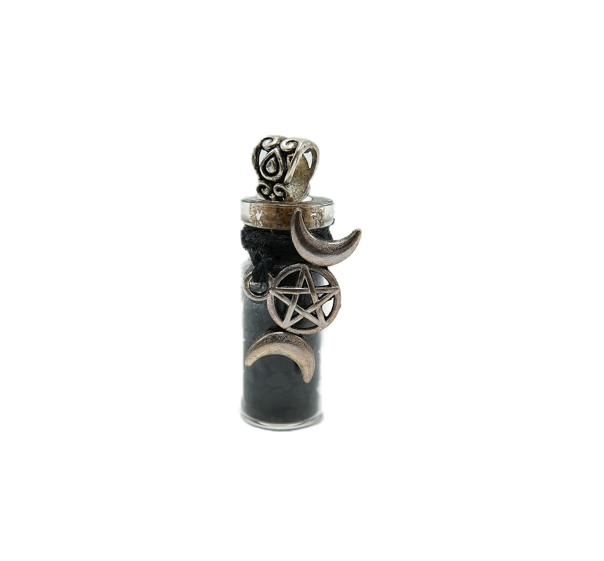 Crystal Chip Bottle Intention Pendant Necklaces - Many Varieties