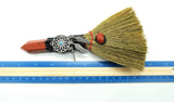 Crystal Witch Broom Besom, Obsidian with Crow Or Jasper with Dreamcatcher