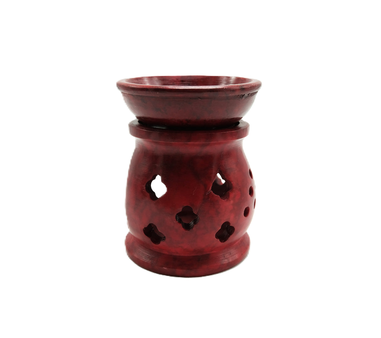 Soapstone Aroma Lamp 3" | Tealight | Diffuser Oil | Red or Green