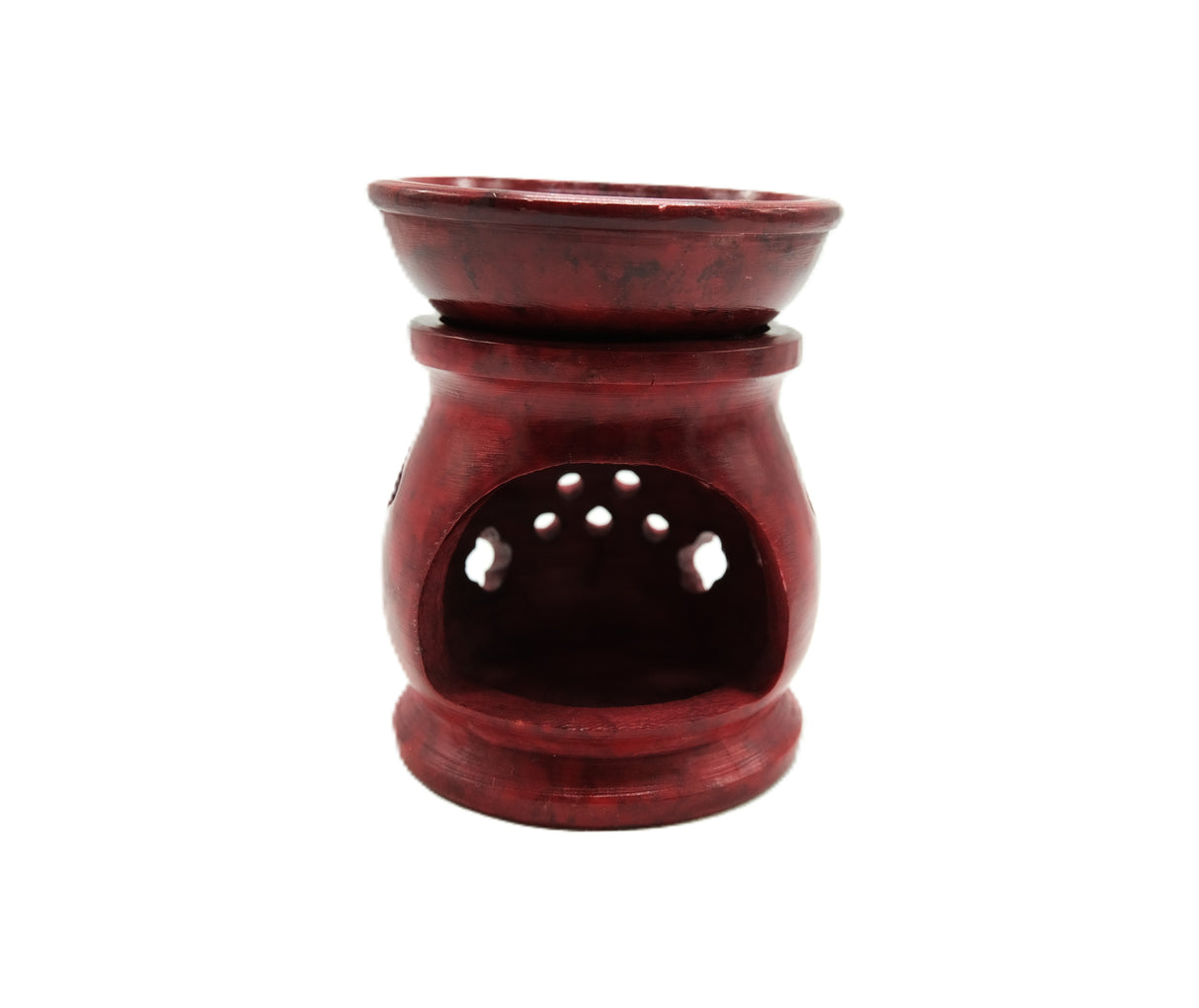 Soapstone Aroma Lamp 3" | Tealight | Diffuser Oil | Red or Green