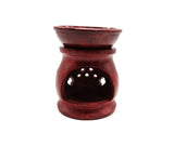 Soapstone Aroma Lamp 3" | Tealight | Diffuser Oil | Red or Green