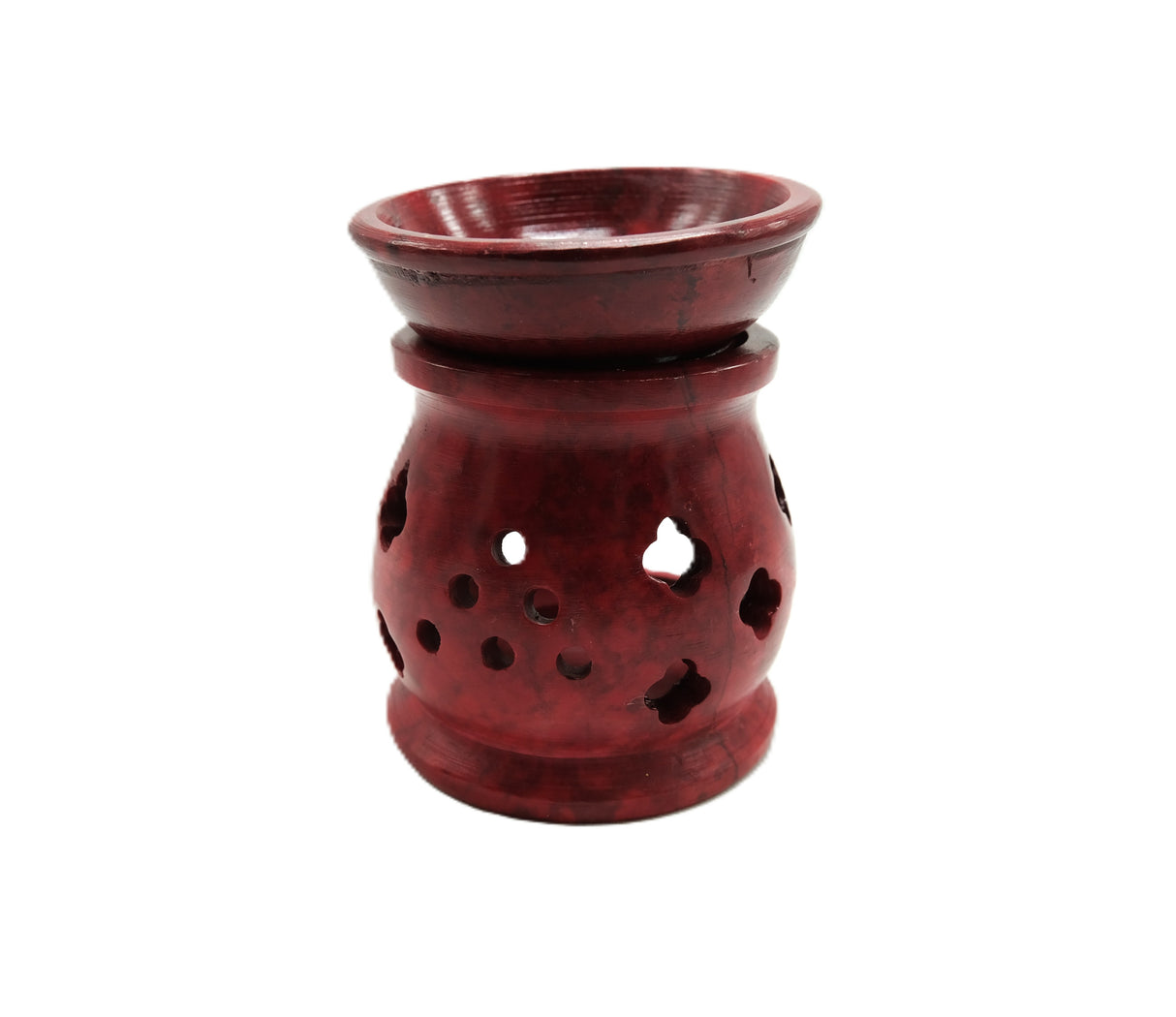 Soapstone Aroma Lamp 3" | Tealight | Diffuser Oil | Red or Green