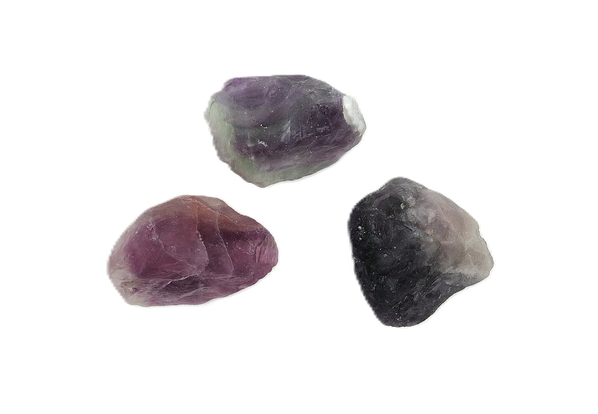 Raw Fluorite Crystal Specimen | Rough Purple & Green Fluorite Stone