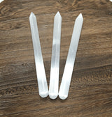 Selenite 6 inch Crystal Wand Point