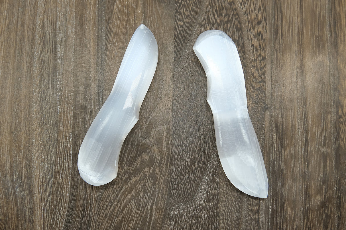 Selenite Athame Blade | 4 inch | Selenite Knife