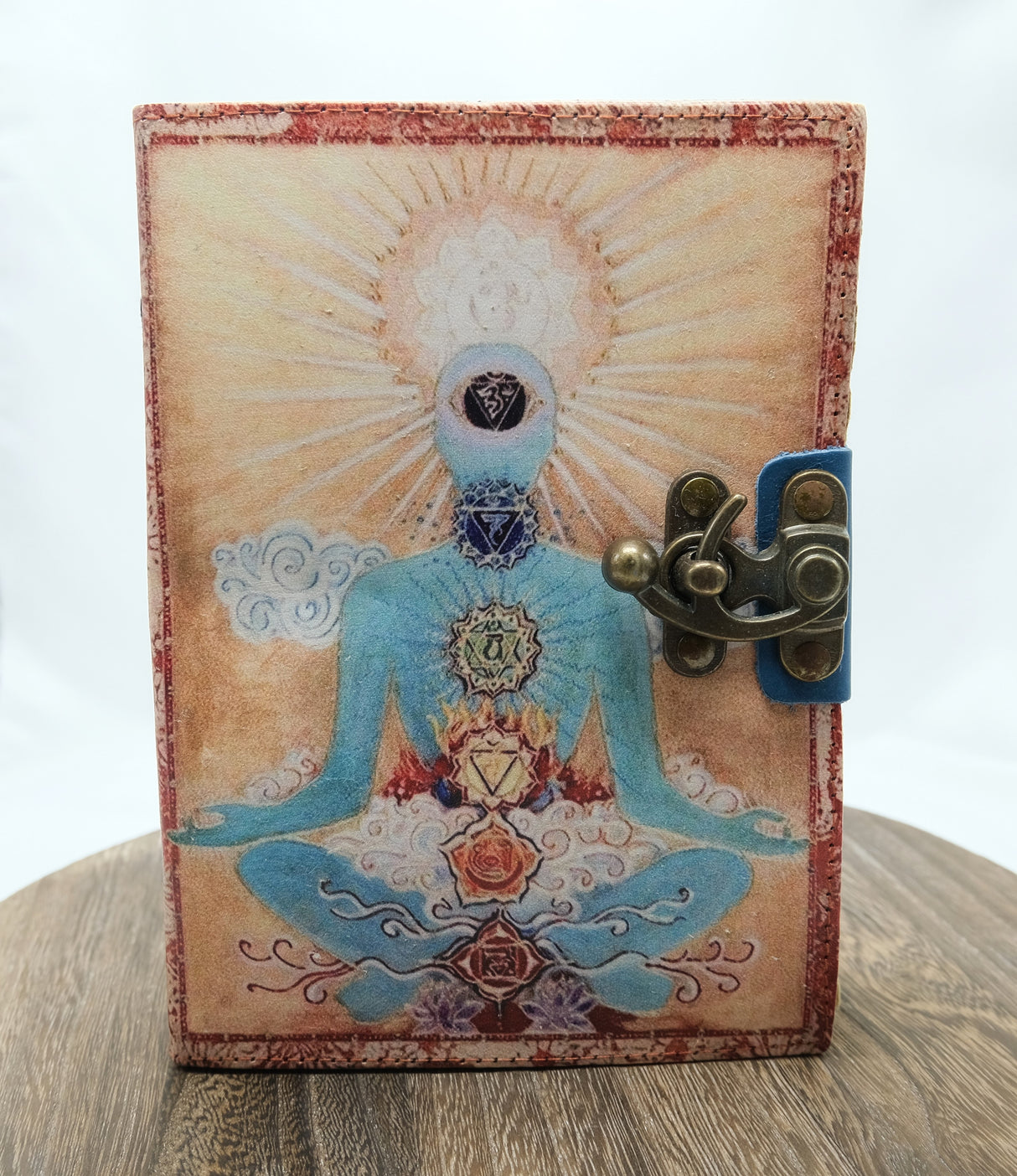 Serenity Oasis Leather Blank Page Journal | Spell Book | Journaling | Diary