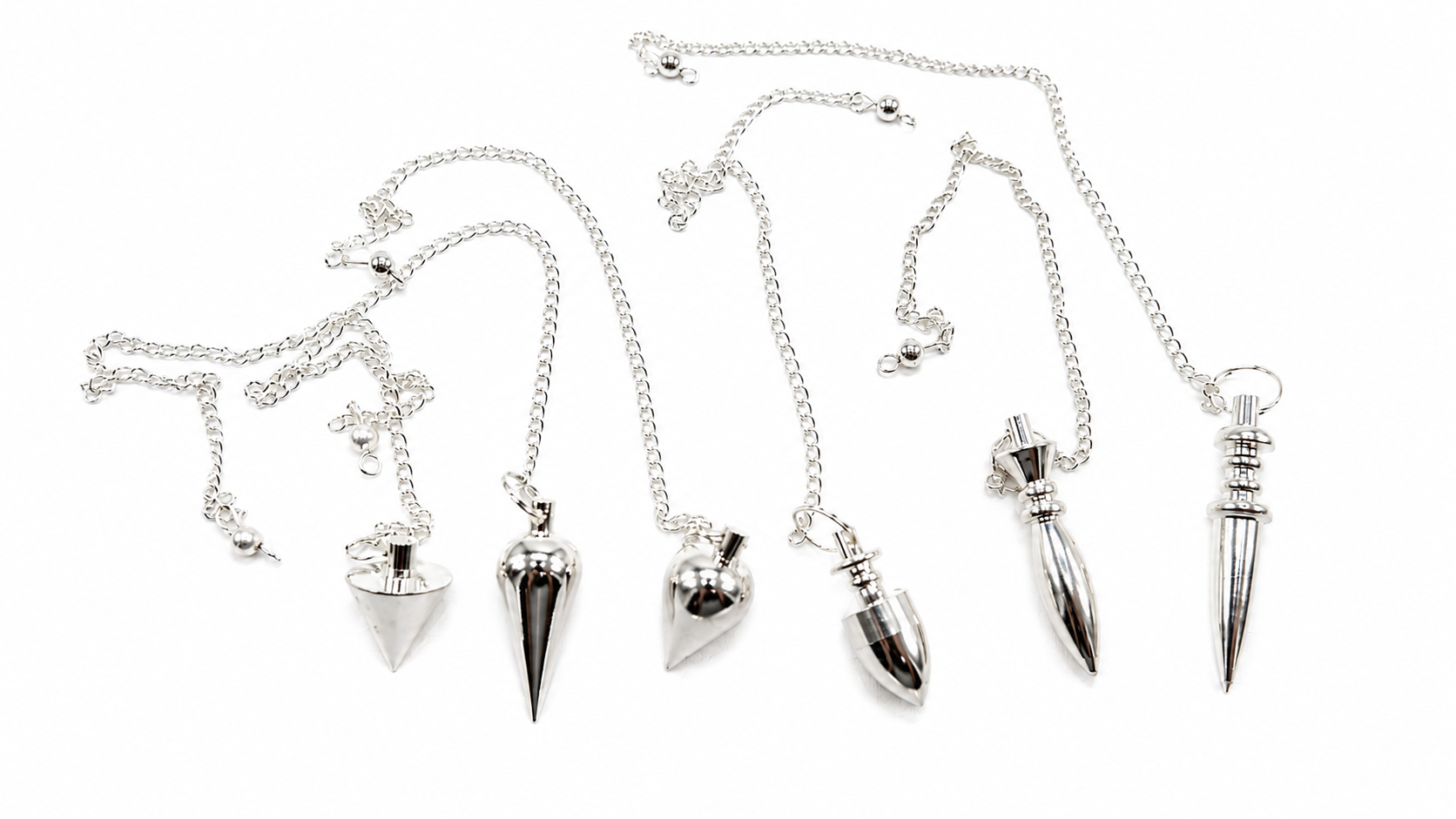 Silver Metal Pendulum for Divination, Dowsing & Energy Work