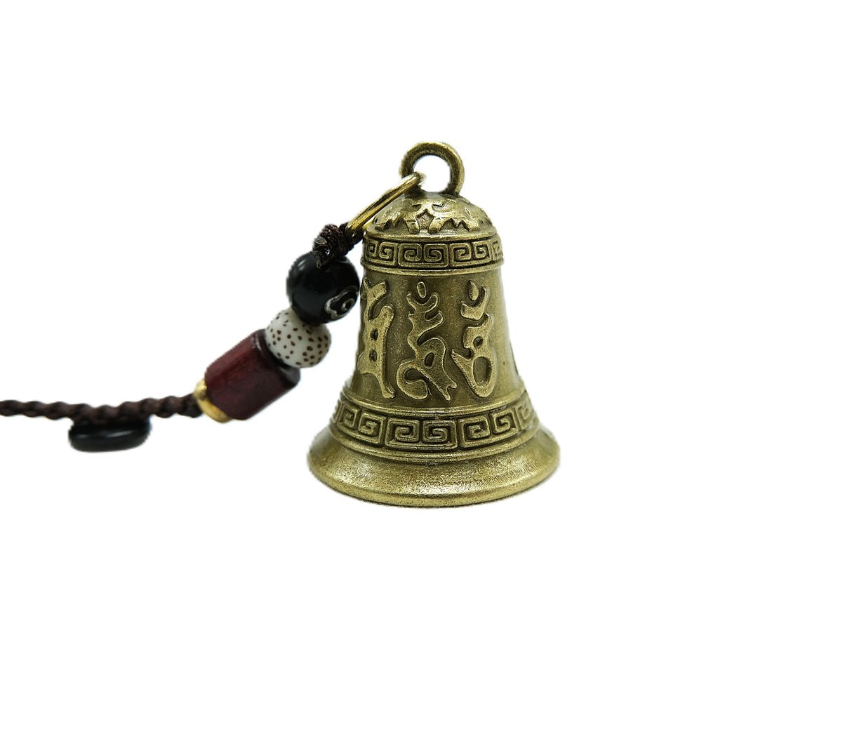 Small Metal Mantra Bell Keychain
