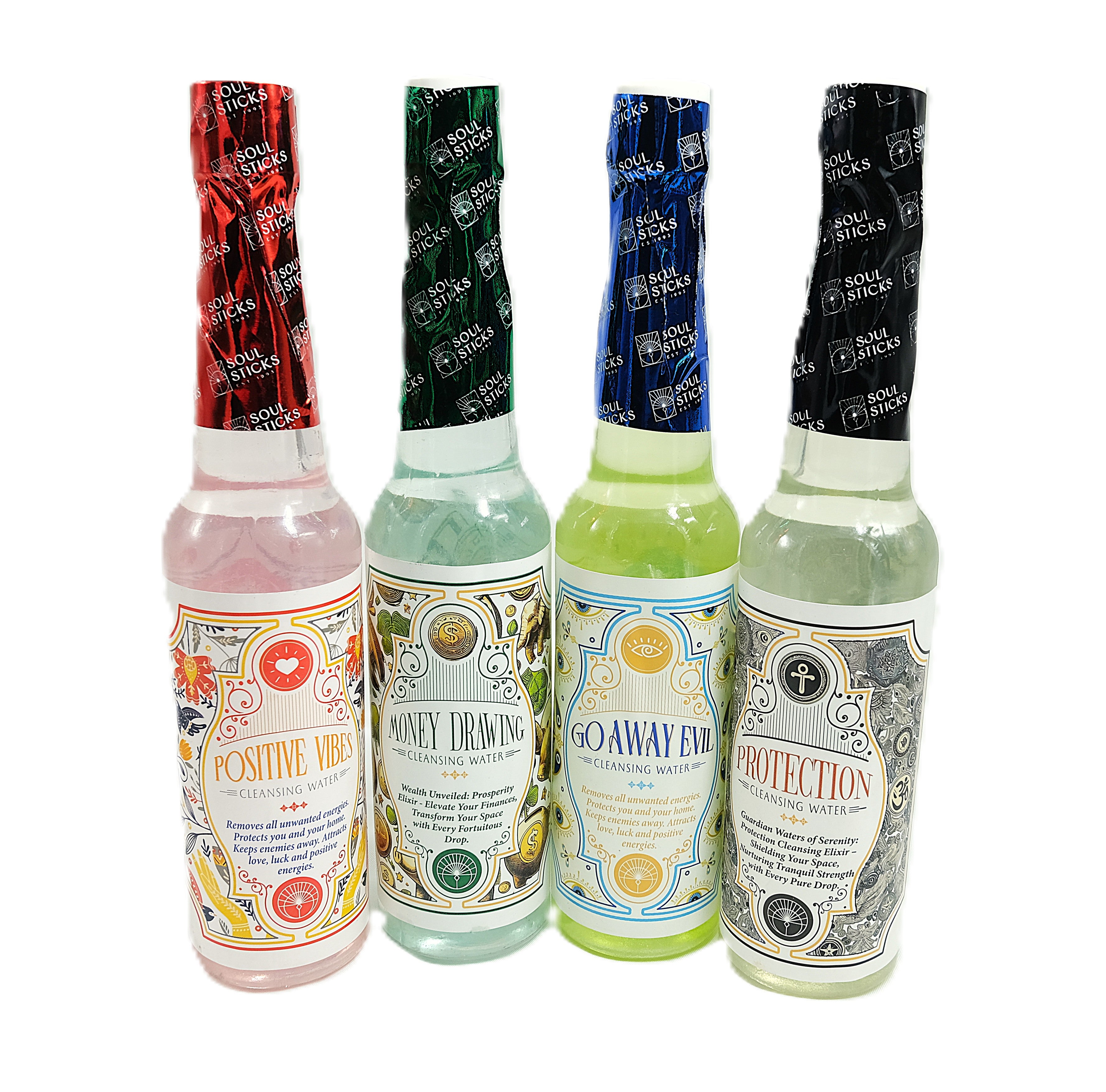 Soul Sticks Cleansing Water | Protection | Money Drawing | Positive Vibes | Go Away Evil