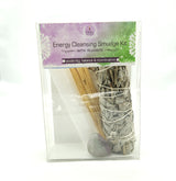 Energy Cleansing Smudge Kit with Fluorite or Rose Quartz