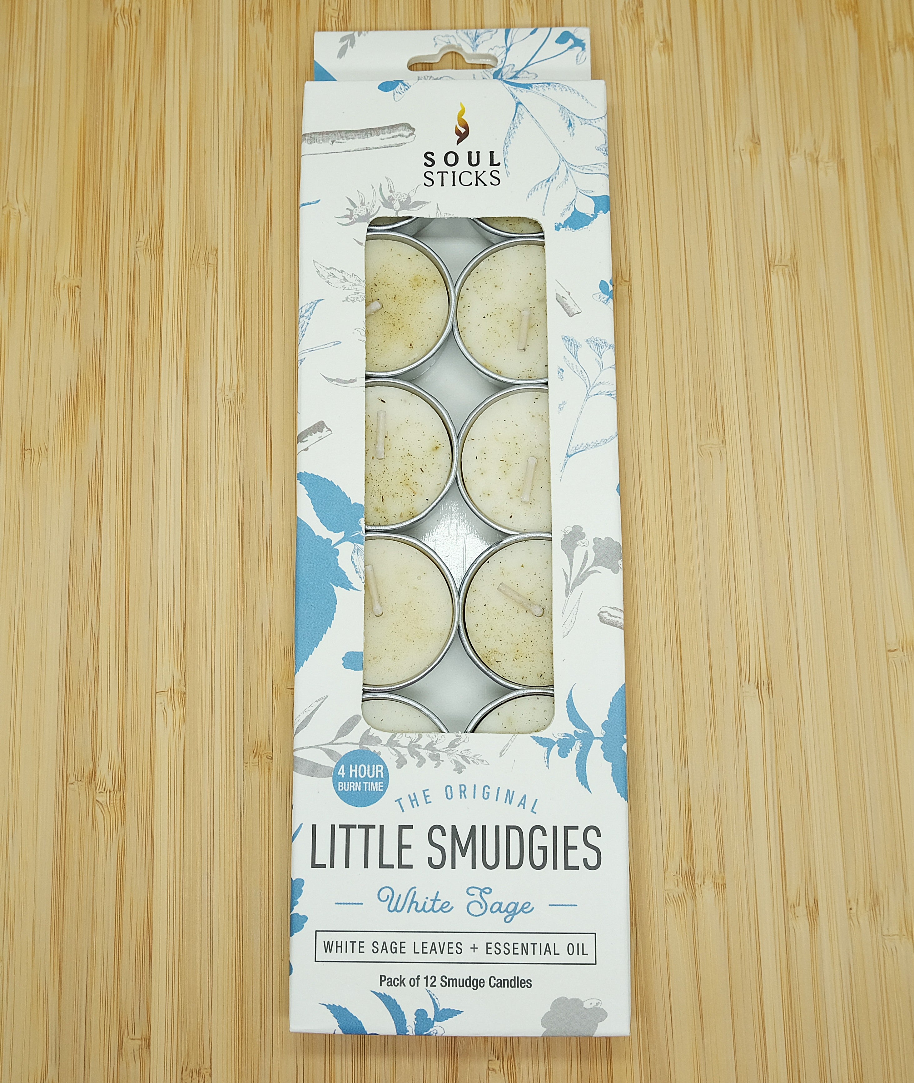Soul Sticks White Sage Lil Smudgie Tealight Candles - Several Scents Available