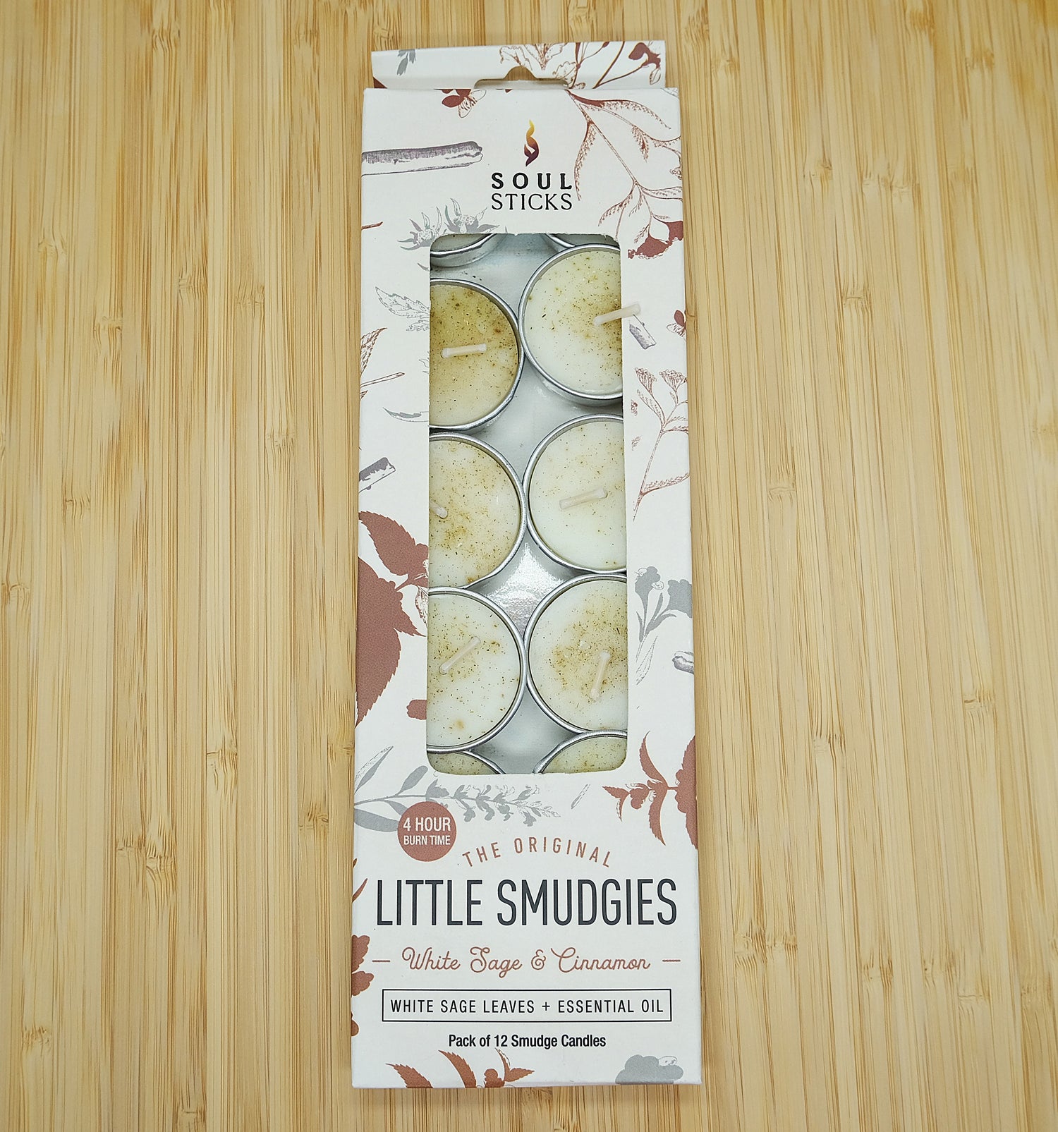 Soul Sticks White Sage Lil Smudgie Tealight Candles - Several Scents Available