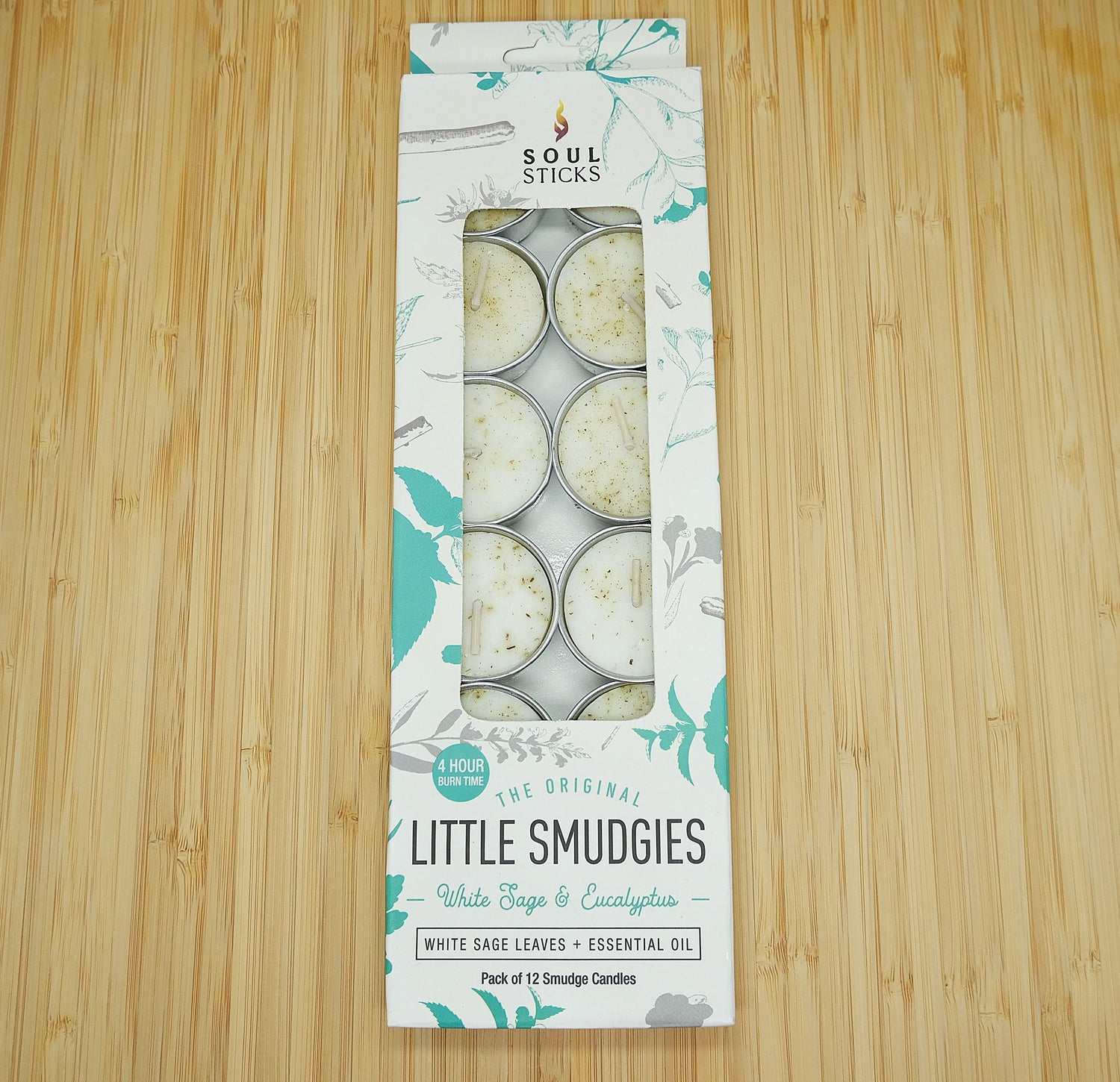 Soul Sticks White Sage Lil Smudgie Tealight Candles - Several Scents Available