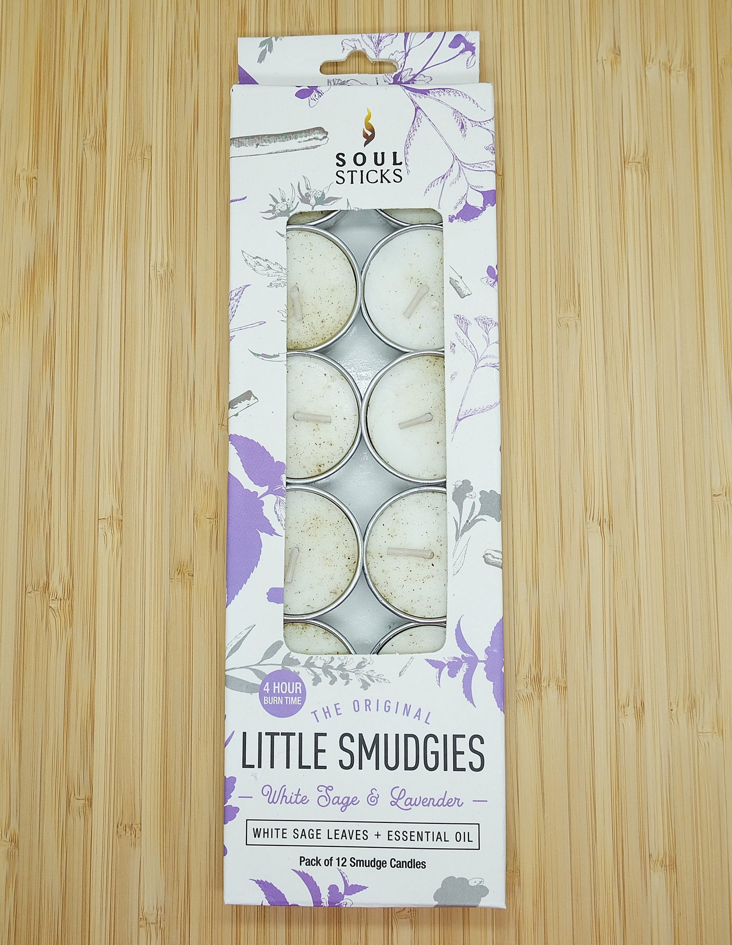 Soul Sticks White Sage Lil Smudgie Tealight Candles - Several Scents Available