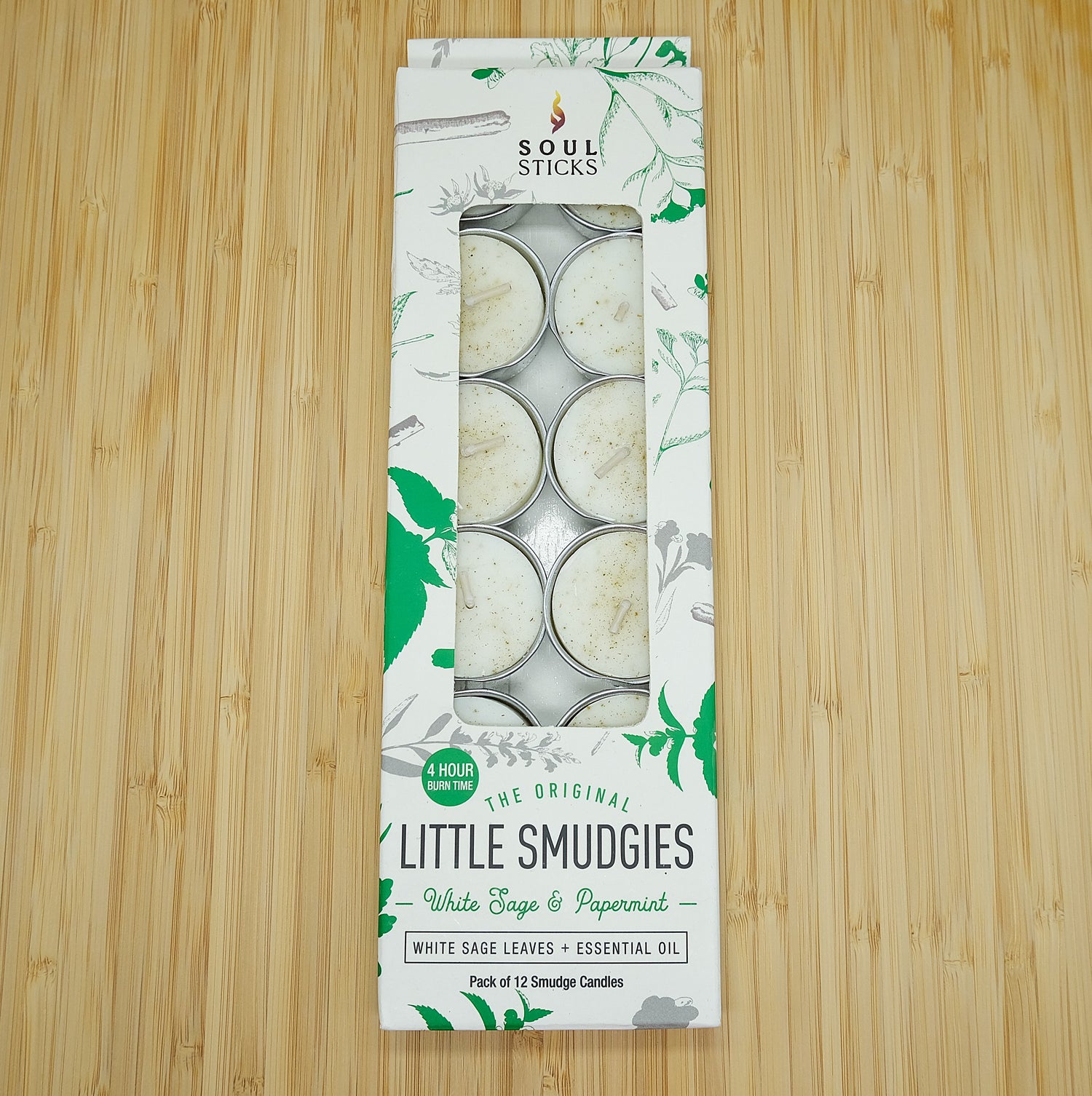 Soul Sticks White Sage Lil Smudgie Tealight Candles - Several Scents Available
