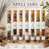 Large Spell Jar Glass Tube - Protection, Luck & Success, Love, Emotional Healing, Happiness, Money, Calming, Confidence