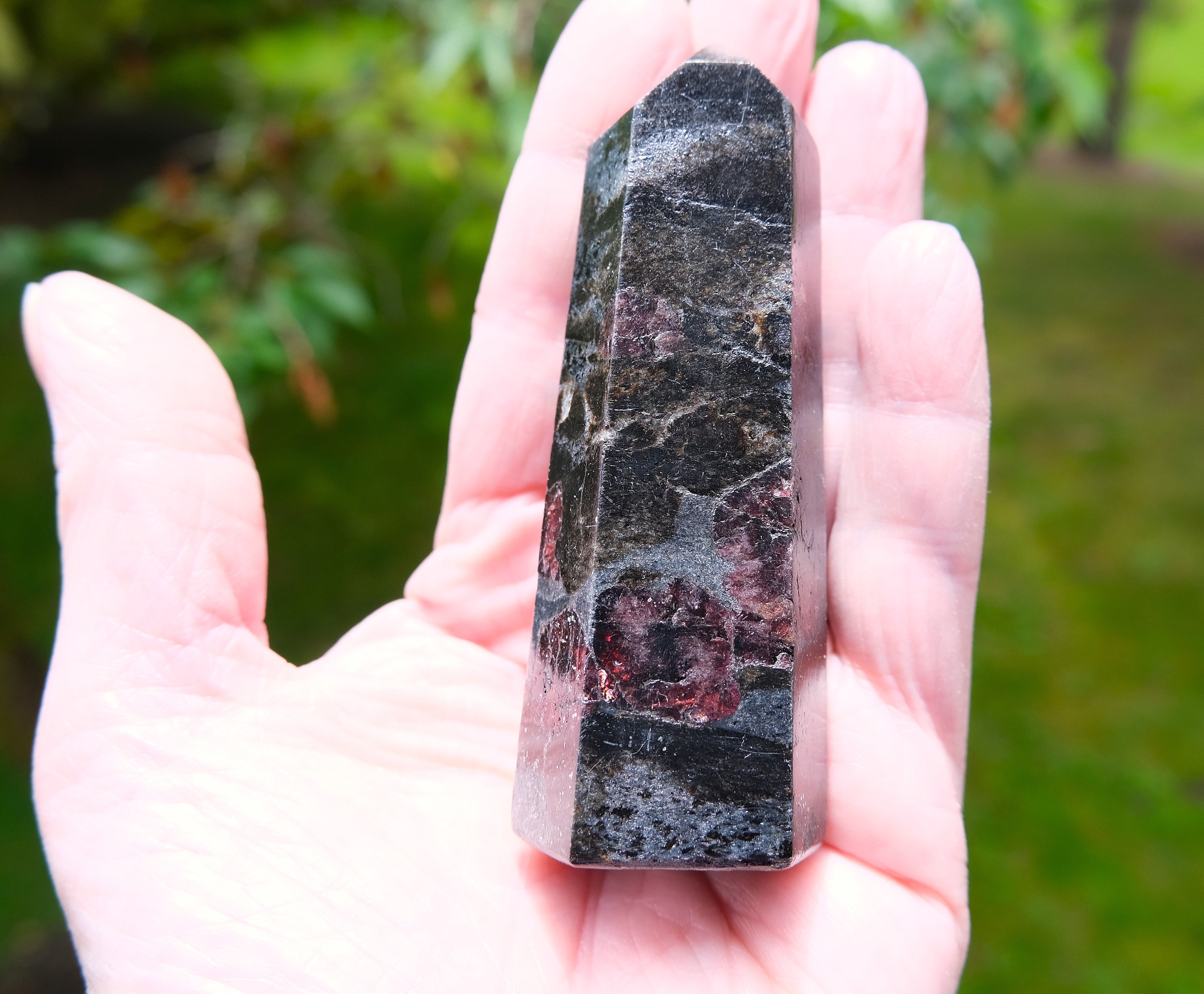Rare Natural Staurolite and Garnet on Shist Tower | Ethically Sourced