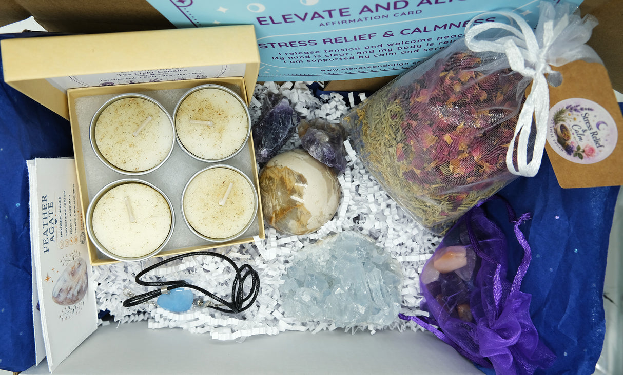 Curated Crystal & Spiritual Wellness Box | 12 Themes Available | Crystals, Herbs, Spiritual Tools & Self-Care Gifts