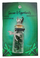 Crystal Chip Bottle Intention Pendant Necklaces - Many Varieties