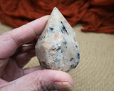 Sunstone Polished Point with Flat Base 2.5 to 3" Tall