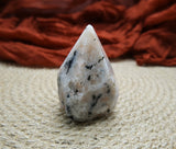 Sunstone Polished Point with Flat Base 2.5 to 3" Tall