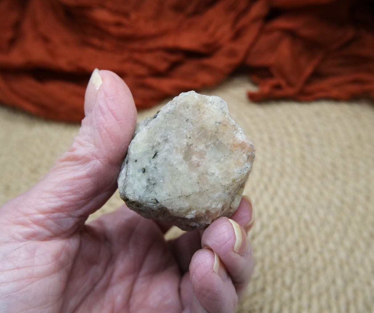 Sunstone Polished Point with Flat Base 2.5 to 3" Tall