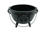 Mini Cast Iron Cauldron | Pentacle, Triple Moon, or Plain | Various Sizes