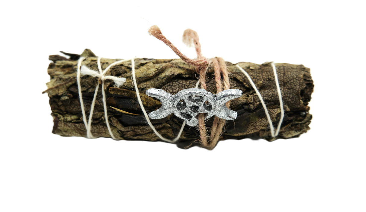Triple Moon Black Sage - Mugwort – 4 Inch Smudge Stick for Deep Cleansing