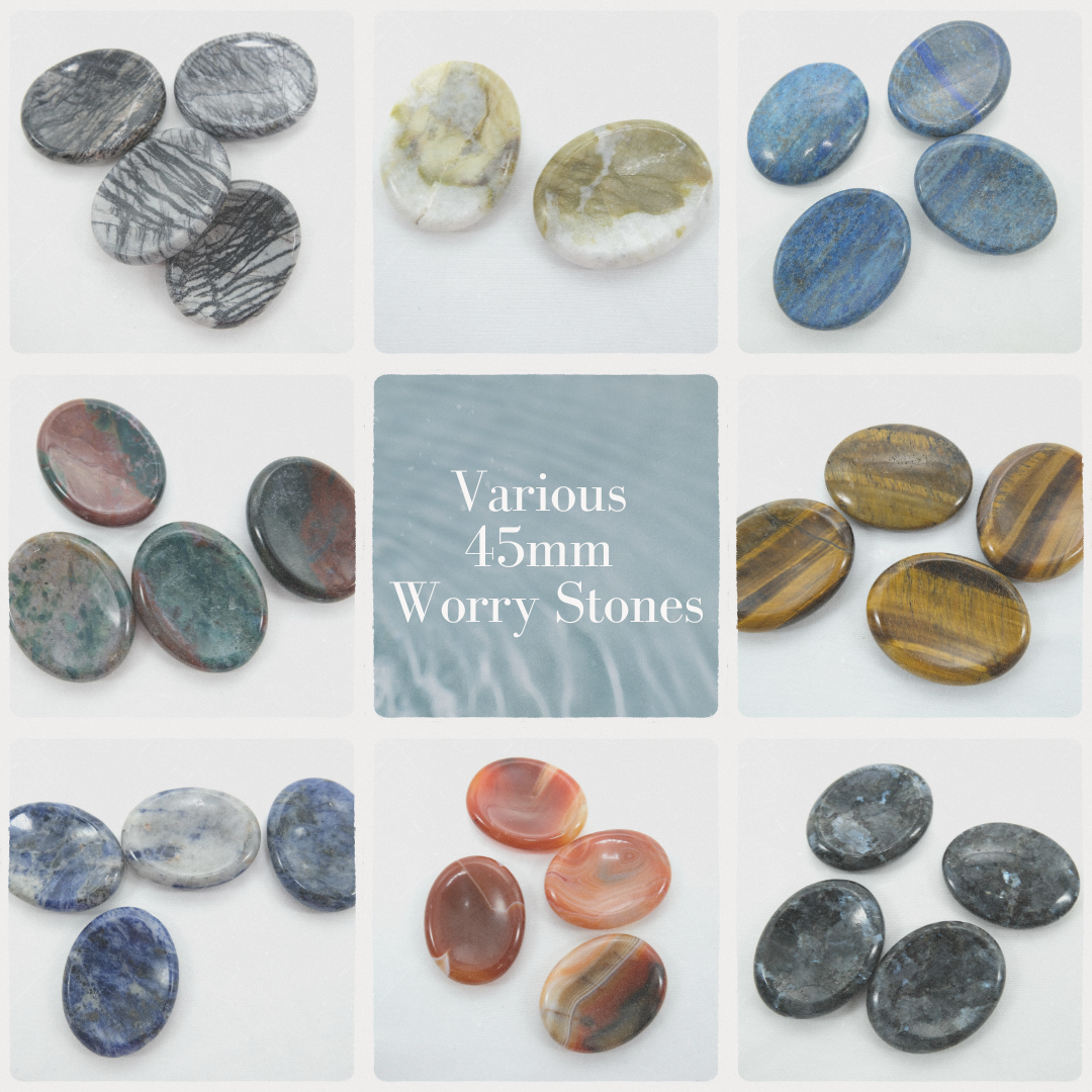 Various 45 mm Worry Stones
