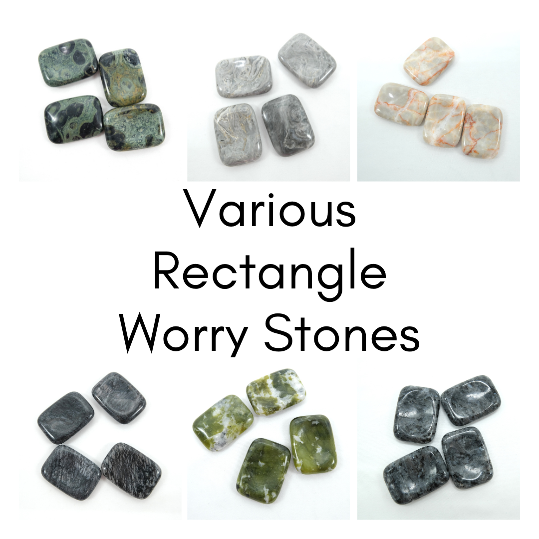 Various Rectangle Shaped Worry Stones