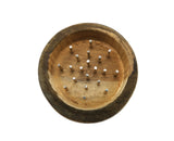 Wooden Herb Grinder 2 Inch - Plain Or Goddess Of Earth